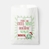 Sachets En Papier Carte Festive Excite-Mint avec nom personnalisé (Devant)