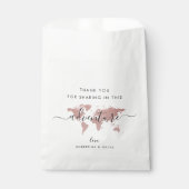Sachets En Papier Carte rose World Adventure Travel Thème (Devant)