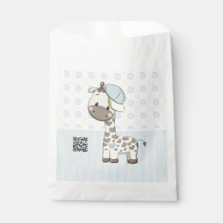 Sachets En Papier Cartoon personnalisé Baby Boy Giraffe