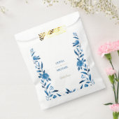 Sachets En Papier Cascade bleue florale Chinoiserie Mariage (Scellé)