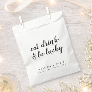 Sachets En Papier Casino mariage   Poker Chips Lucky Ticket