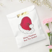 Sachets En Papier Casquette du Père Noël Rouge Personnalisé Joyeux N (Scellé)