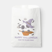 Sachets En Papier Casquette Panda Witch Broom Joyeux Halloween (Devant)