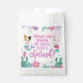 Sachets En Papier Cat Meowmaid Fille Sirène Fête d'anniversaire (Devant)
