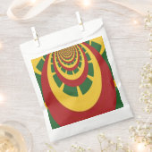 Sachets En Papier Célébration Avec Des Couleurs Rouge Vert Or (Coupé)