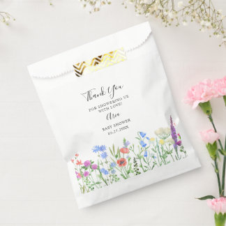 Sachets En Papier Célébration de Baby Shower aux Fleurs Sauvages Mul