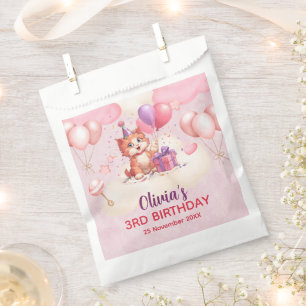 Sachets En Papier Célébration de chats Kitty Anniversaire Favoriser