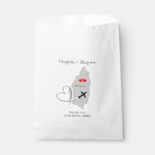 Sachets En Papier Célébration des Mariages de Sainte-Lucie (Devant)