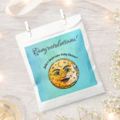 Sachets En Papier Célébration du Baby shower de la Lune (Coupé)