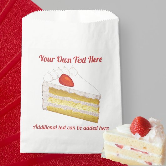 Sachets En Papier Célébration Gâteau éponge - Tres Leches texte pers
