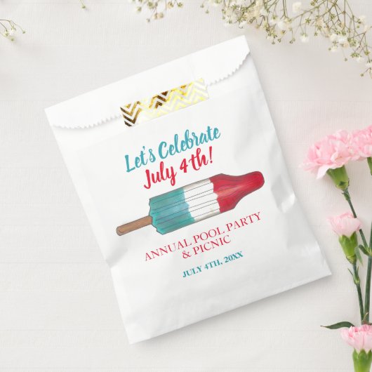 Sachets En Papier Célébrez le 4 juillet Rouge Blanc Roquette Pop (Scellé)