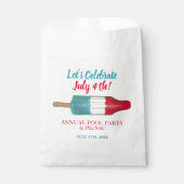 Sachets En Papier Célébrez le 4 juillet Rouge Blanc Roquette Pop (Devant)