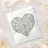 Sachets En Papier Céramique gris dentelle (Coupé)