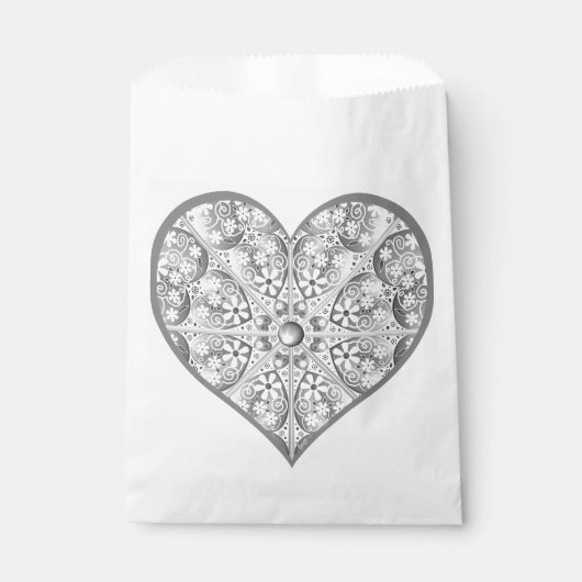 Sachets En Papier Céramique gris dentelle (Devant)