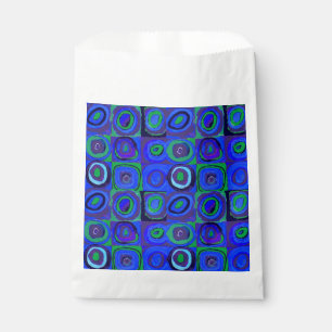Sachets En Papier Cercle Carré Kandinsky Farbstudie Blue Quadrate