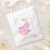 Sachets En Papier Cercles Confetti Roses (Coupé)
