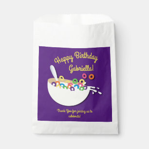 Sachets En Papier Cereal Bowl Enfants Slepover Anniversaire fête mi