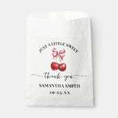 Sachets En Papier Cerise rose Coquette Baby shower (Devant)