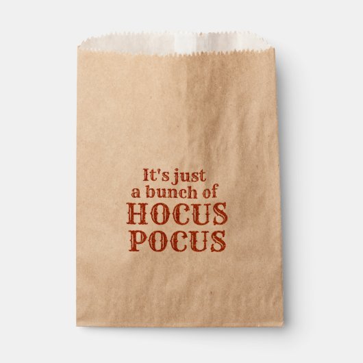 Sachets En Papier C'est juste un tas de Hocus Pocus (Devant)