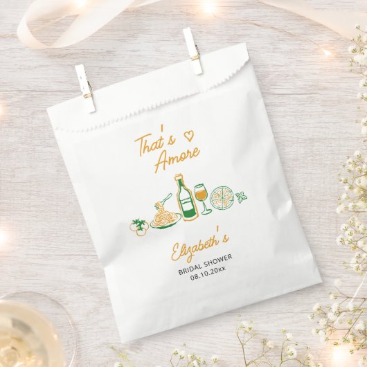 Sachets En Papier C'est l'Amour Salle de Mariage Italienne Rustique (Coupé)