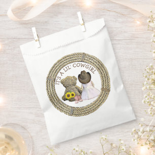 Sachets En Papier C'est un Baby shower Lil' Cowgirl