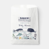 Sachets En Papier C'est un garçon sous le Baby shower marin (Devant)