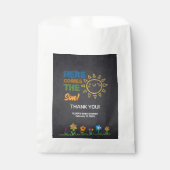 Sachets En Papier Chalkboard Voici Le Baby shower Fils (Devant)