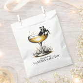Sachets En Papier Champagne Couple (Coupé)