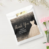 Sachets En Papier Champagne White Dress Faux Glitter Quinceanera (Scellé)