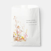 Sachets En Papier Champignon chic Wildflower Mariage botanique d'aut (Devant)