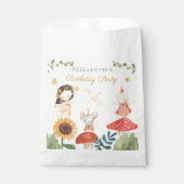 Sachets En Papier Champignon d'Anniversaire Fée Enchantée (Devant)