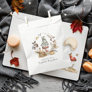 Sachets En Papier Champignon d'automne   Baby shower forestier