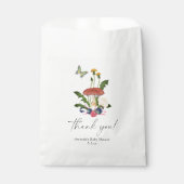 Sachets En Papier Champignons baby shower merci (Devant)