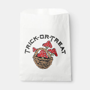Sachets En Papier Champignons Casquettes rouges d'Halloween