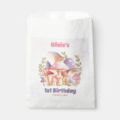 Sachets En Papier Champignons violets roses Automne Anniversaire Fav (Devant)