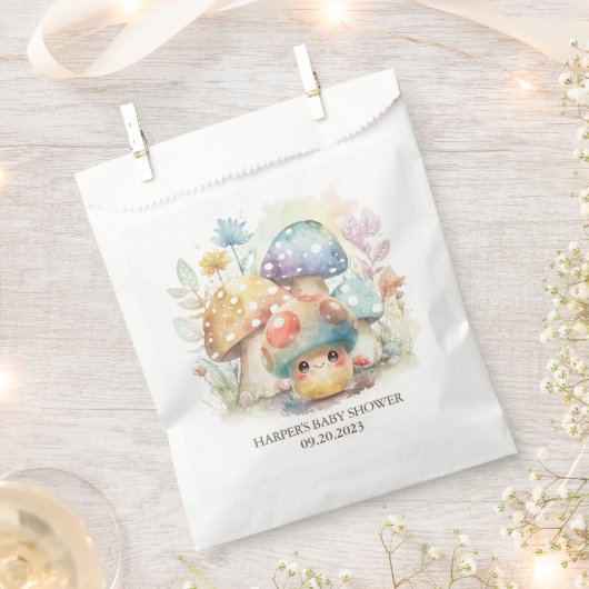 Sachets En Papier Champignons Whimsical (Coupé)