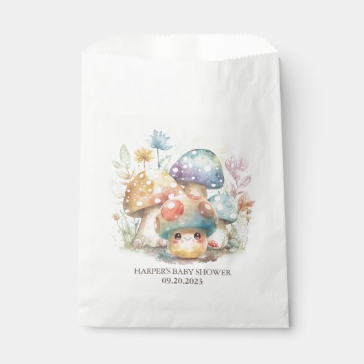 Sachets En Papier Champignons Whimsical (Devant)