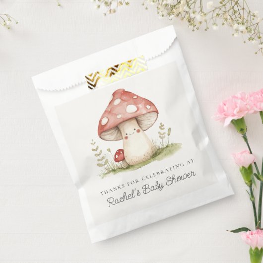 Sachets En Papier Champignons Whimsical Genre Neutre Baby shower mig (Scellé)