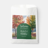 Sachets En Papier Changement rustique du Mariage Feuille (Devant)