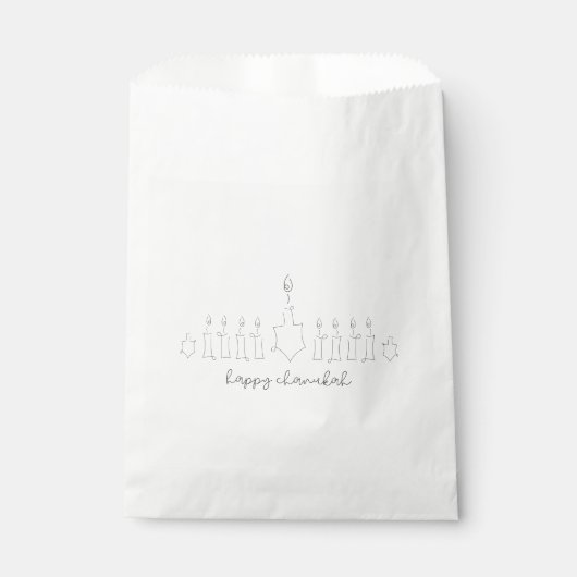 Sachets En Papier Chanoukah (Devant)