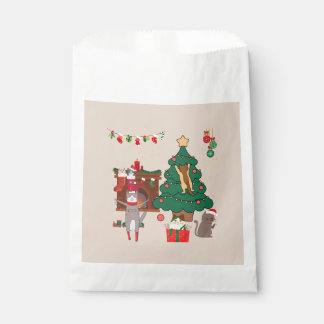 Sachets En Papier Chaos de chats de Noël