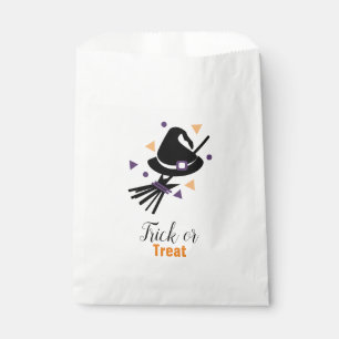 Sachets En Papier Chapeau de sorcière mignon et confettis de balai d