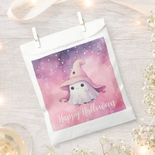 Sachets En Papier Chapeau de sorcières fantôme mignon ciel rose Joye