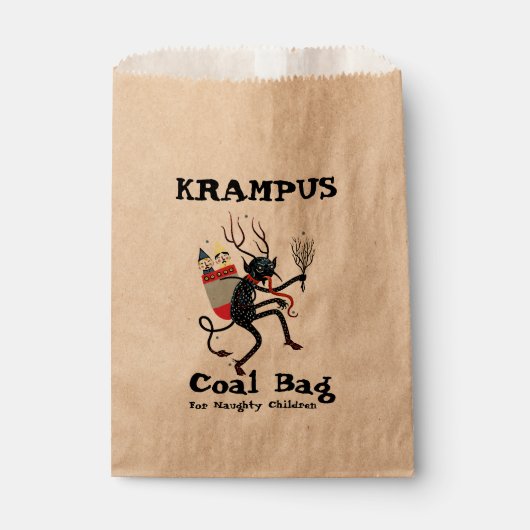Sachets En Papier Charbon Krampus Mauvais Pour Les Enfants Maudits (Devant)