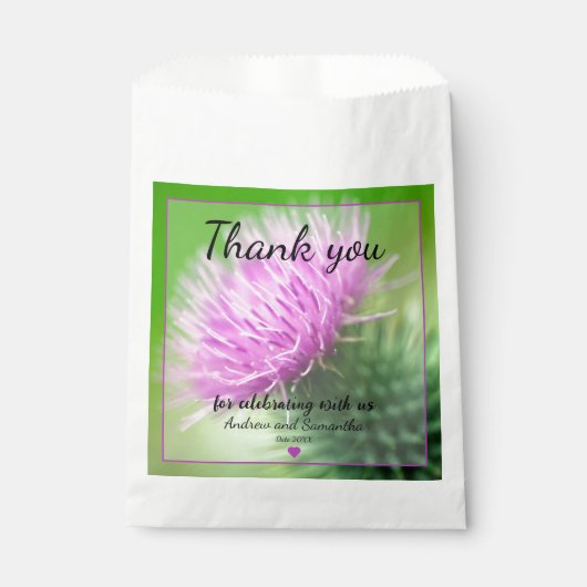 Sachets En Papier Chardon pourpre (Devant)