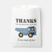 Sachets En Papier Chariot de véhicule de construction Anniversaire (Devant)