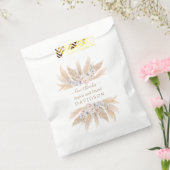 Sachets En Papier Charme Blanc Orchidée Pampas Mariage en herbe (Scellé)