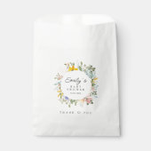 Sachets En Papier Charme de jardin fleur sauvage | Baby shower (Devant)