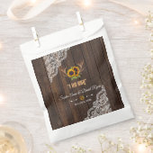 Sachets En Papier Charme Fleurs de soleil rustiques Antlers Dentelle (Coupé)