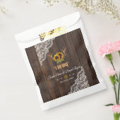 Sachets En Papier Charme Fleurs de soleil rustiques Antlers Dentelle (Scellé)